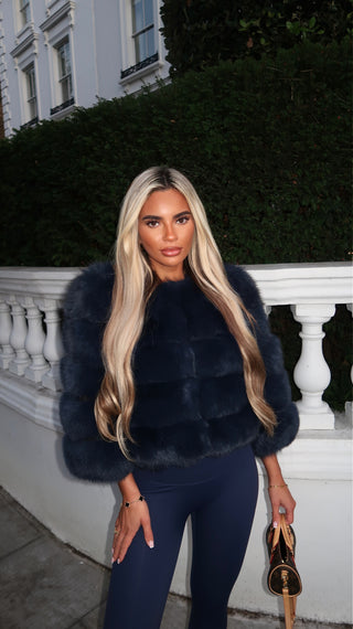Classic Fox Fur Navy - EMAIL TO ORDER - DO NOT BUY FOR £0.00