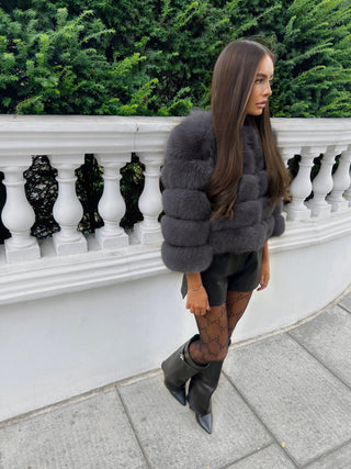 Classic Fox Fur Dark Grey - EMAIL TO ORDER - DO NOT BUY FOR £0.00
